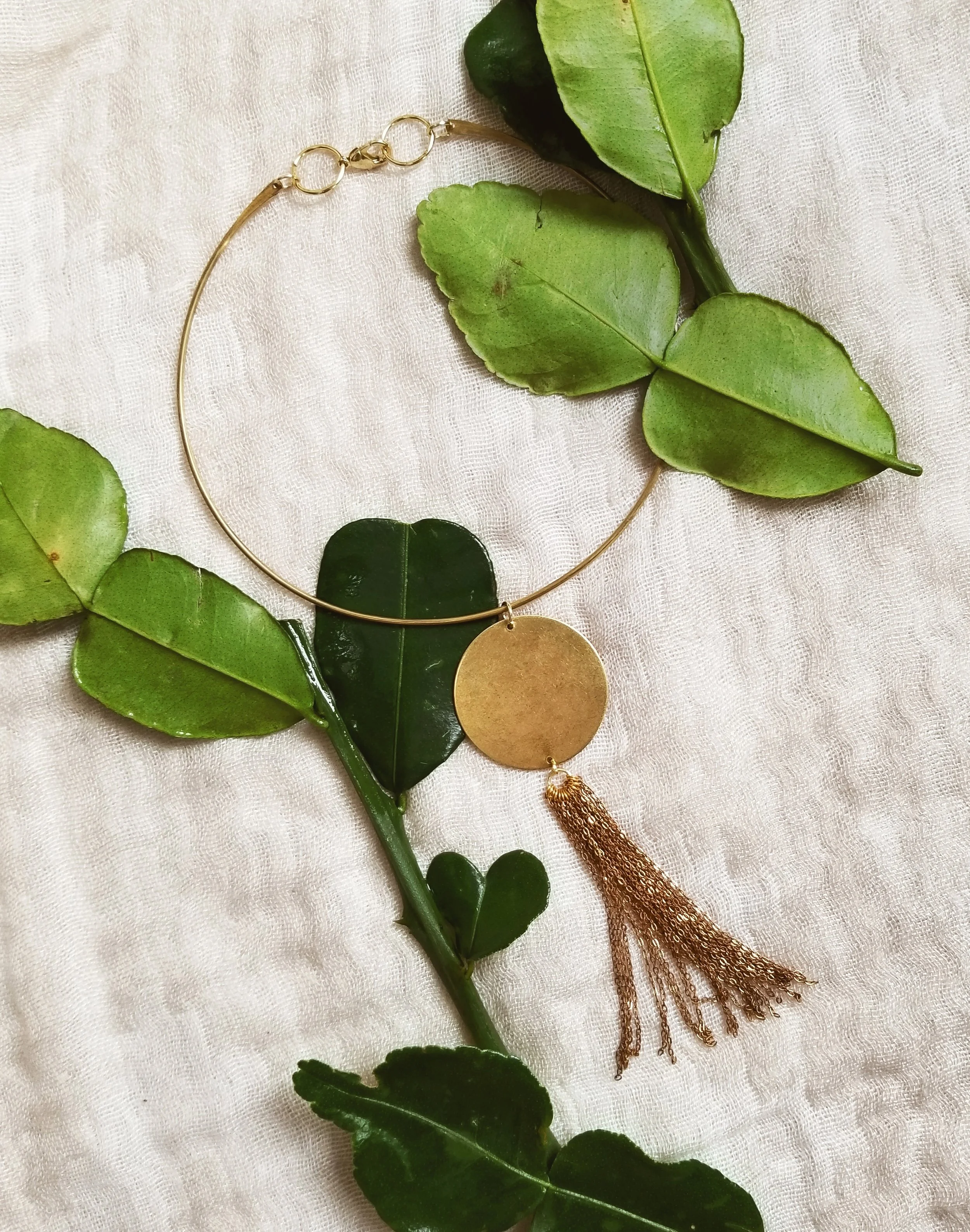 brass tassel choker.jpeg