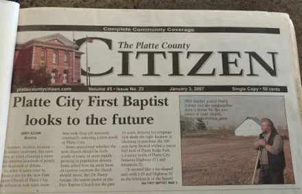 The church purchased the property north of Platte City in 2007.