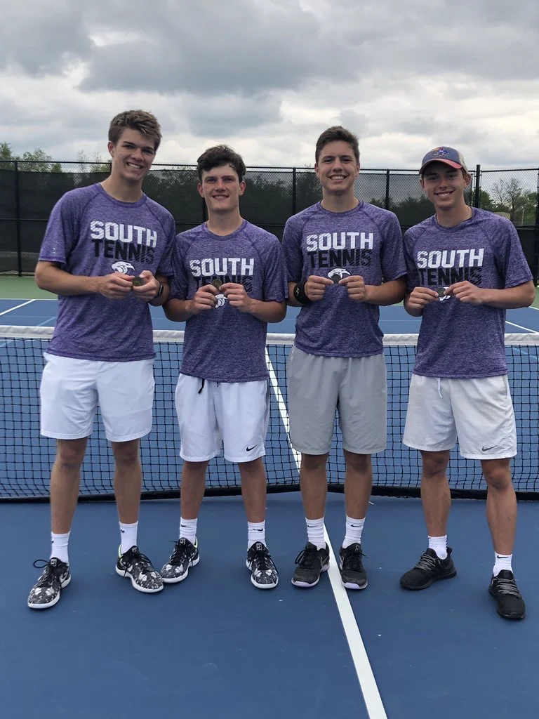 Submitted photo The Park Hill South doubles teams both advanced from the Class 2 Districts 16 tournament to sectionals.