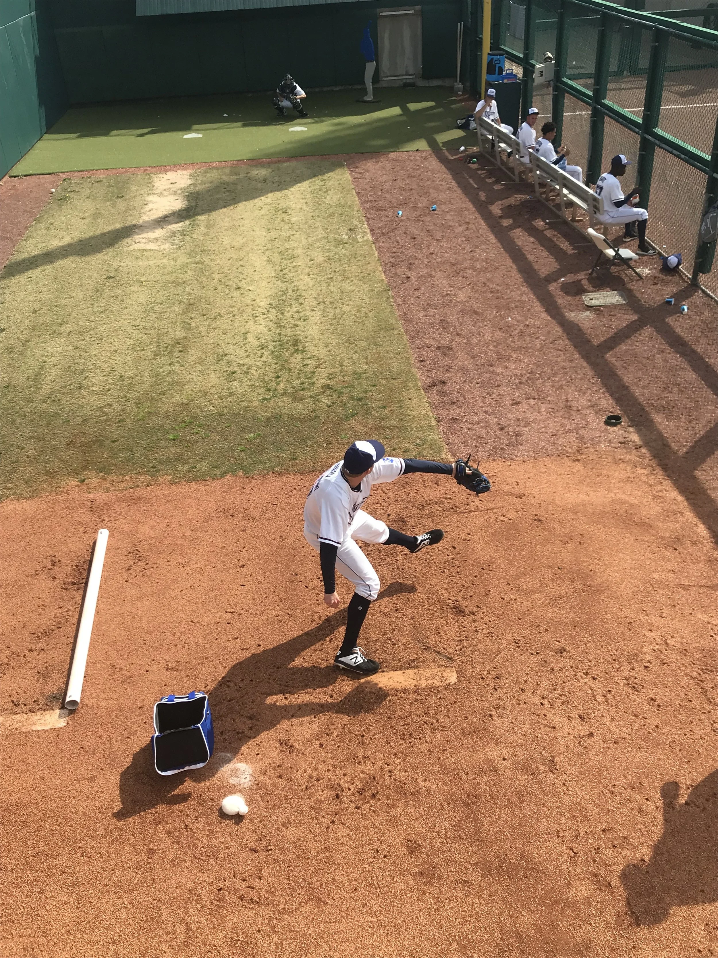 CODY THORN/Citizen photo Parkville native Grant Gavin warms up in the bullpen for the Northwest Arkansas Naturals — the Royals Double-A affiliate —in Springdale, Ark.