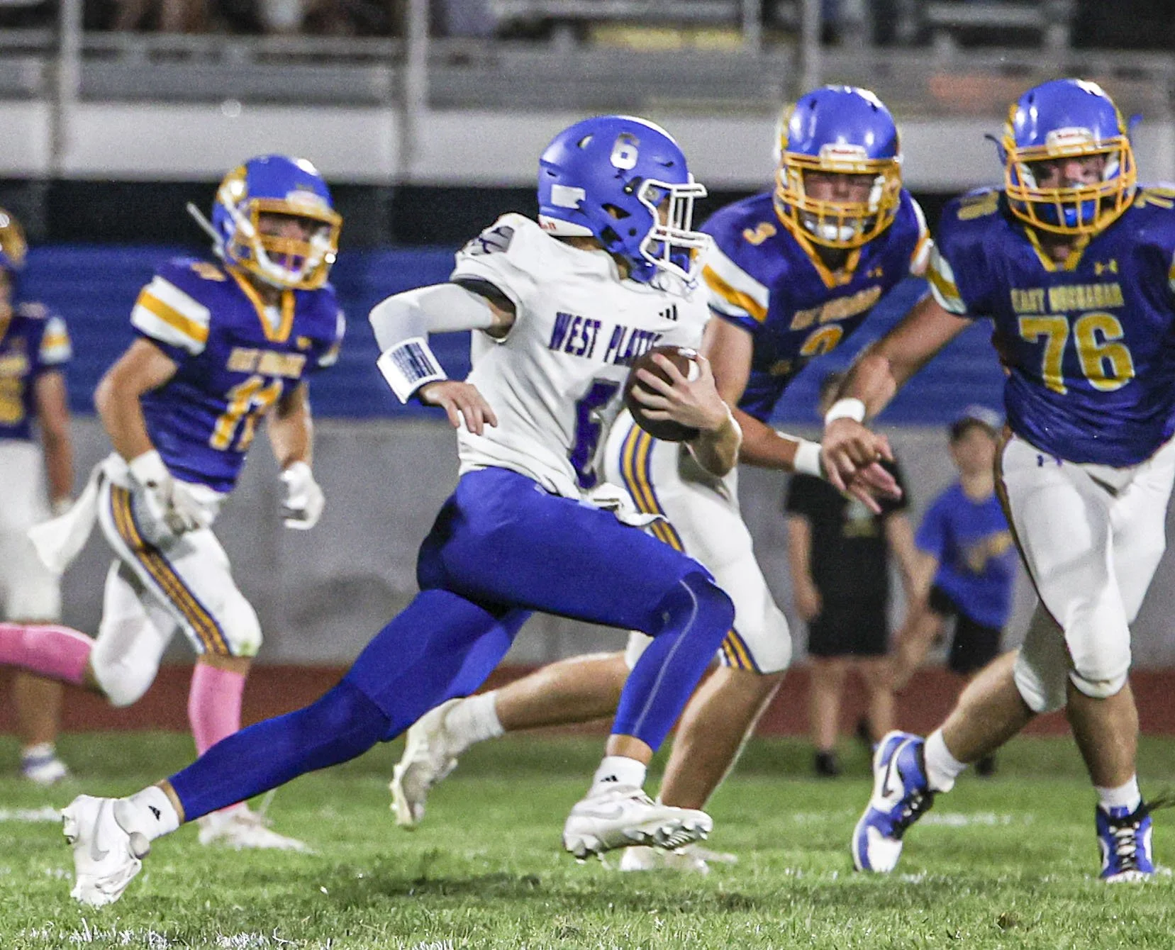 West Platte testing out quarterback duo