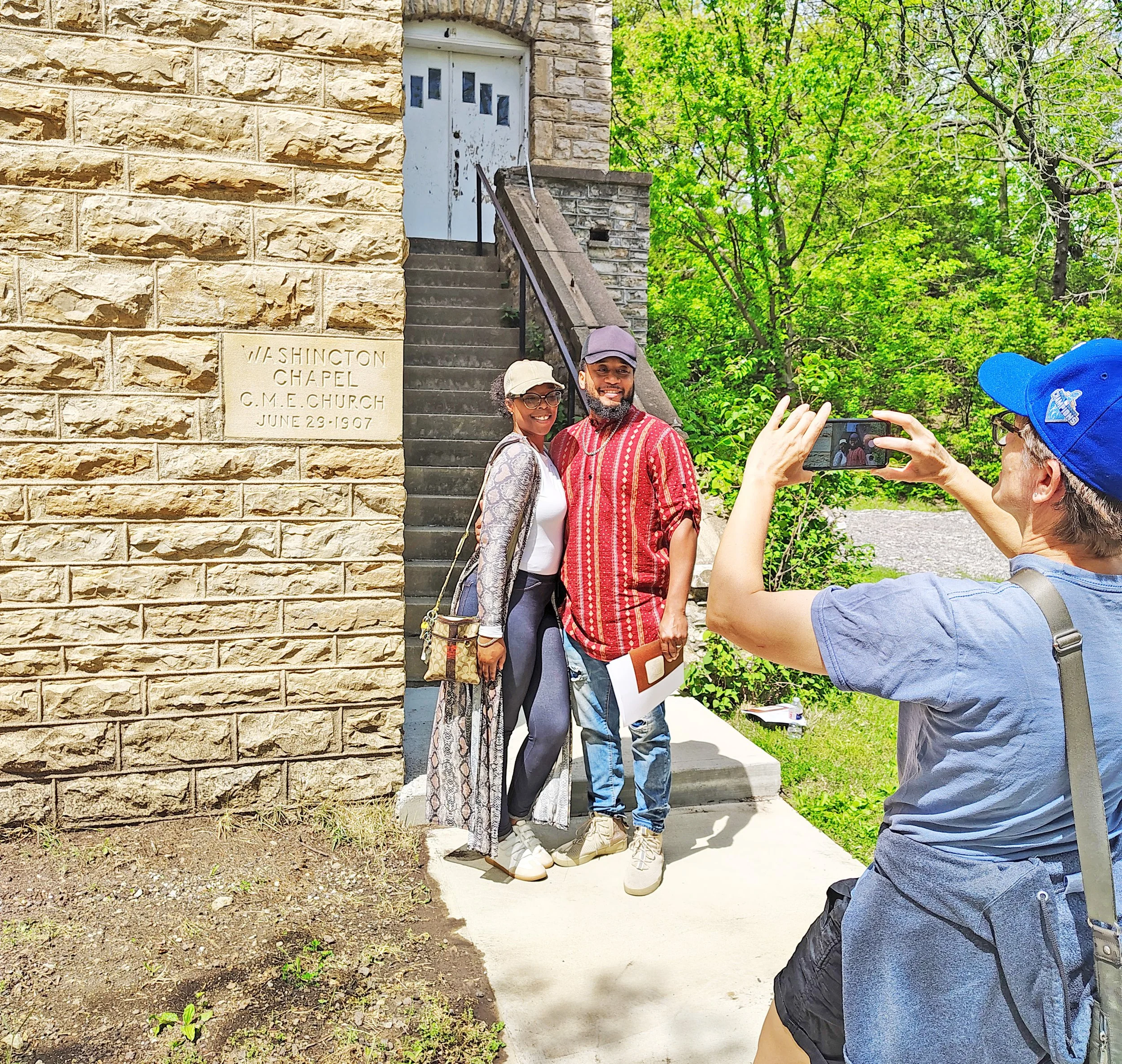 Tour visits historic Black school, church