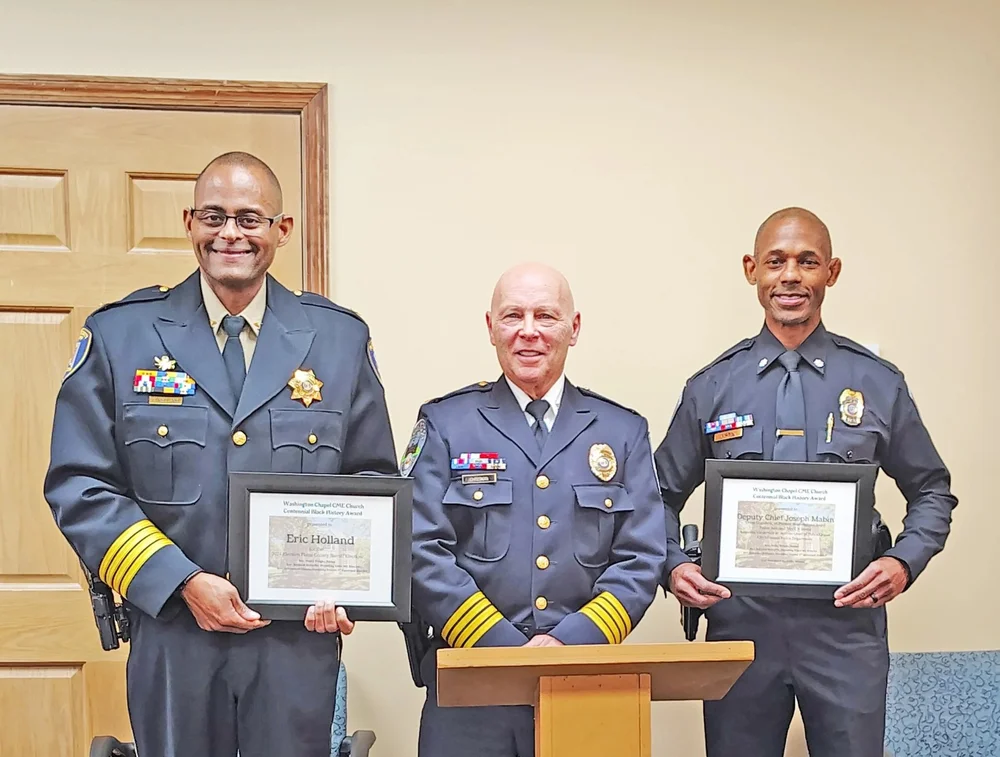 Historic church recognizes officers — The Platte County Citizen