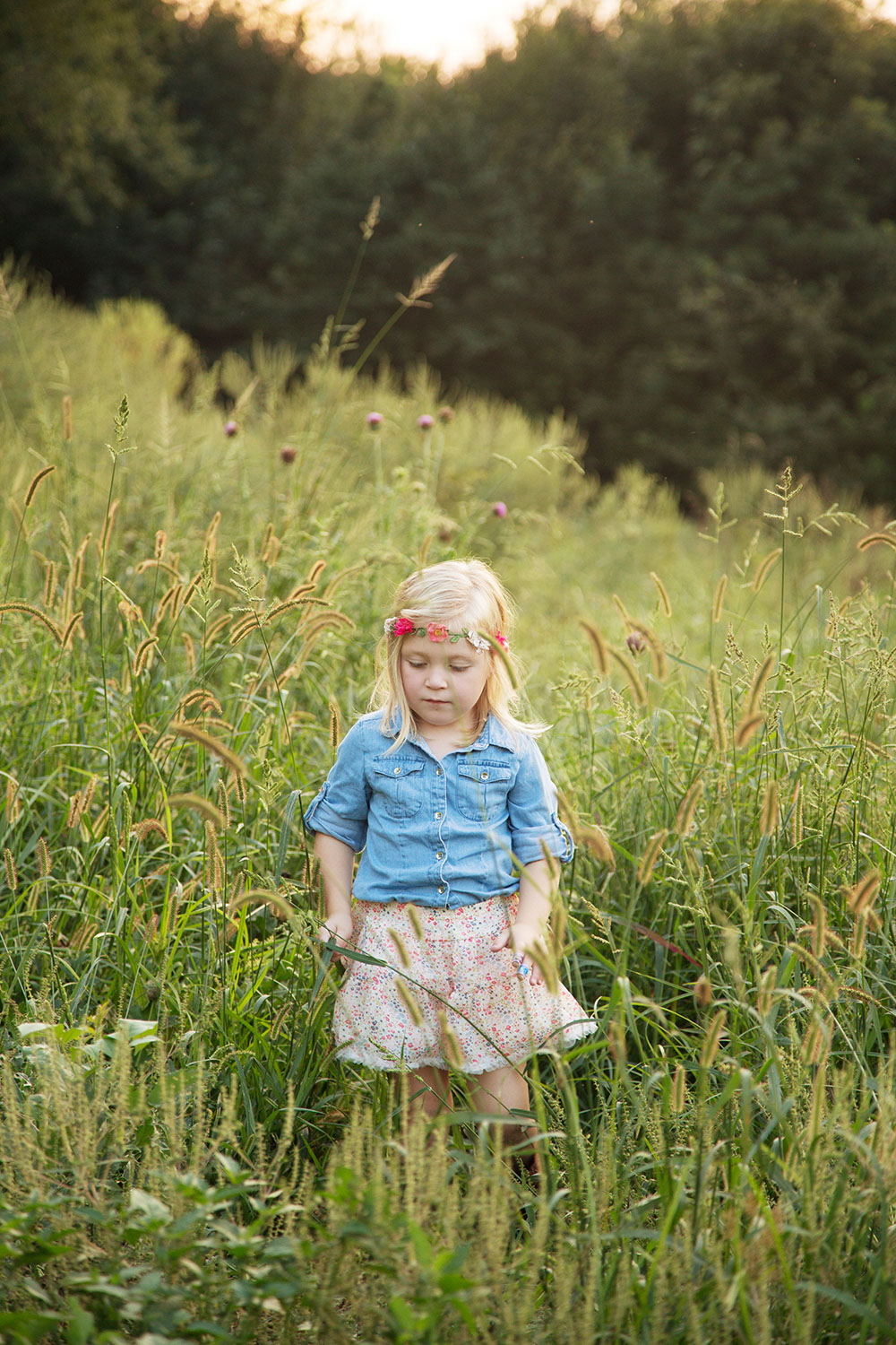 little girl in a field lifestyle portraits hillary frost.jpg