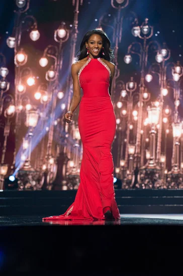 My RED Miss USA gown created by the wonderful Gregory Ellenburg, despite those who advised me against&nbsp;wearing the color