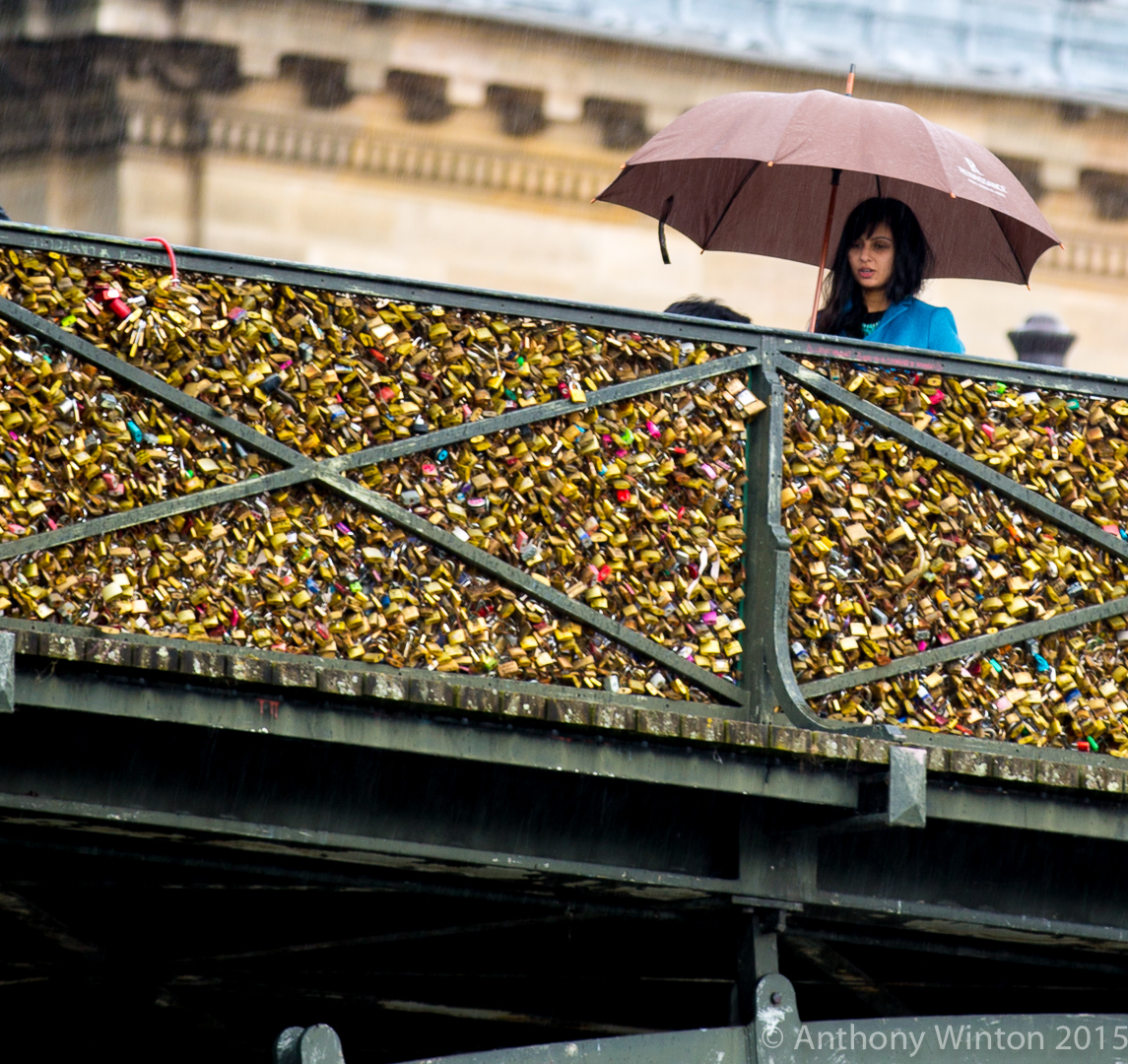Woman On Bridge, Paris