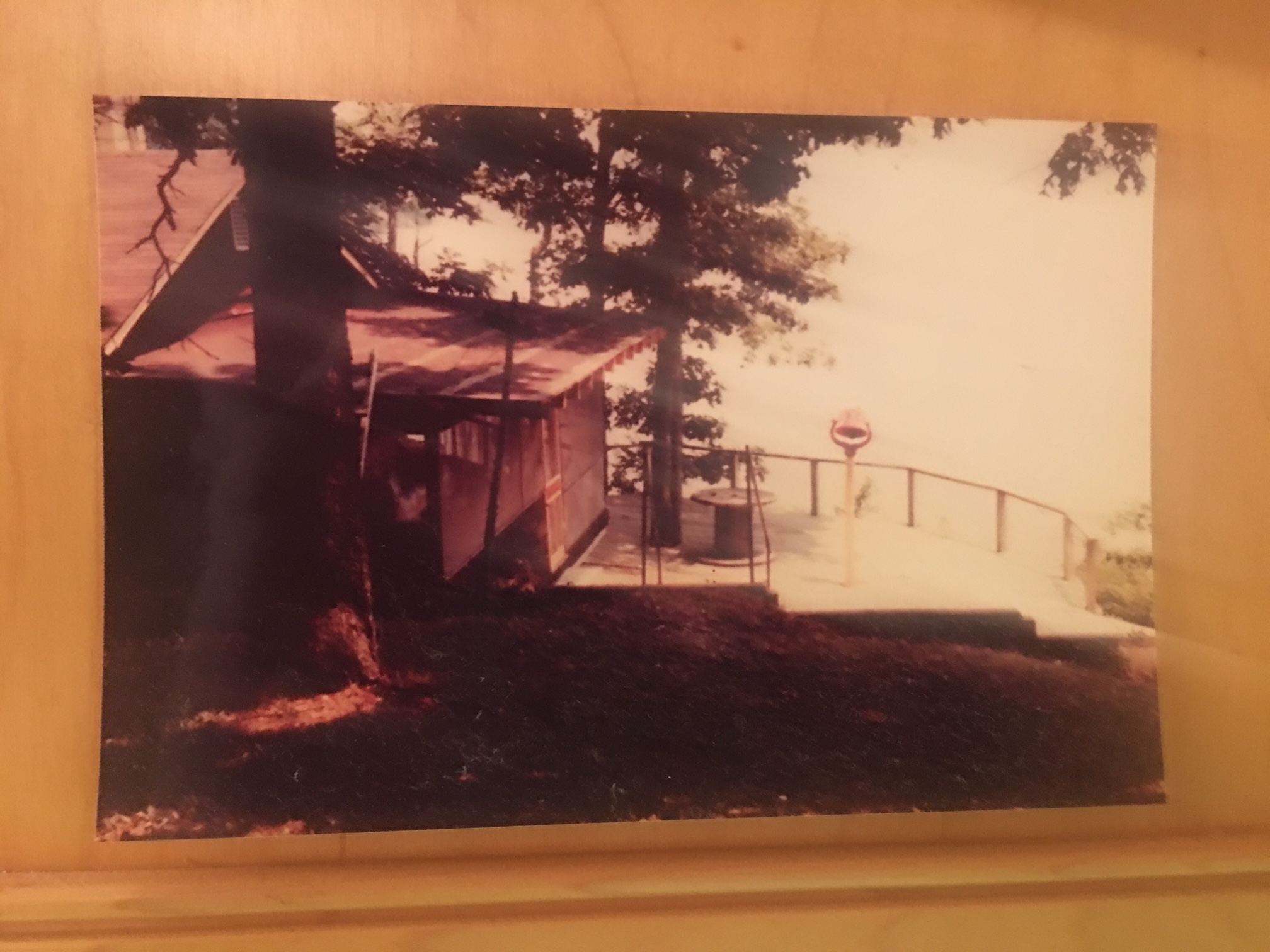 The original photo of the cabin