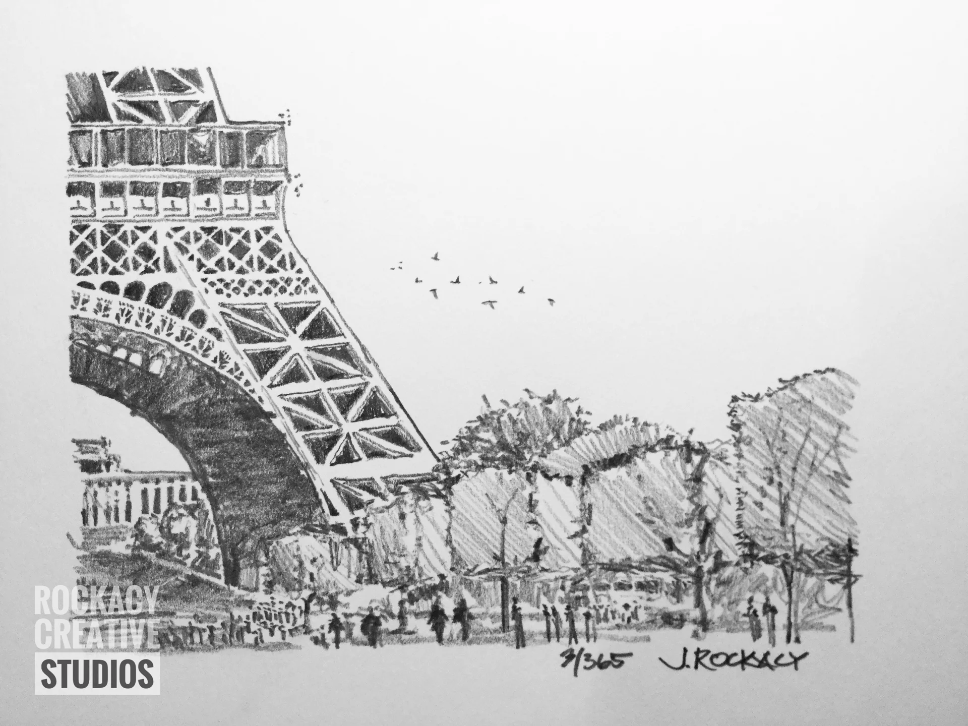 Eiffel and the Champs de Mars