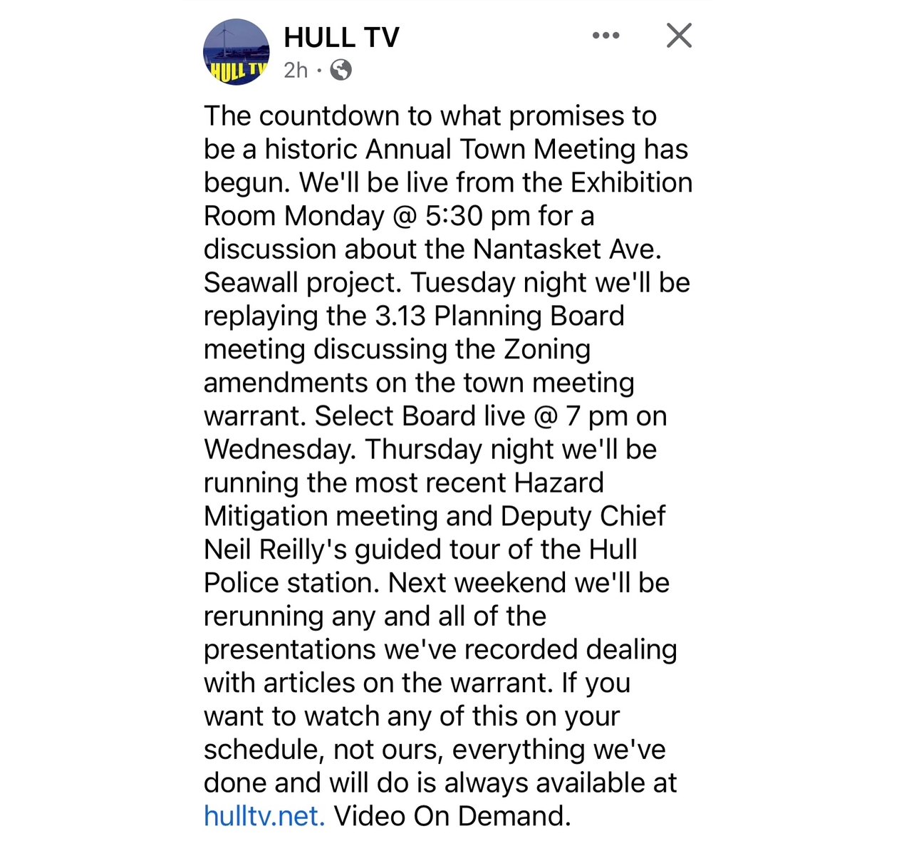 We can always count on the hard-working souls at HULL TV to have things covered! Nothing replaces attending meetings in person to see and hear things for yourself, but when you can't do that, The Hull Times and Hull Community Television are here for 