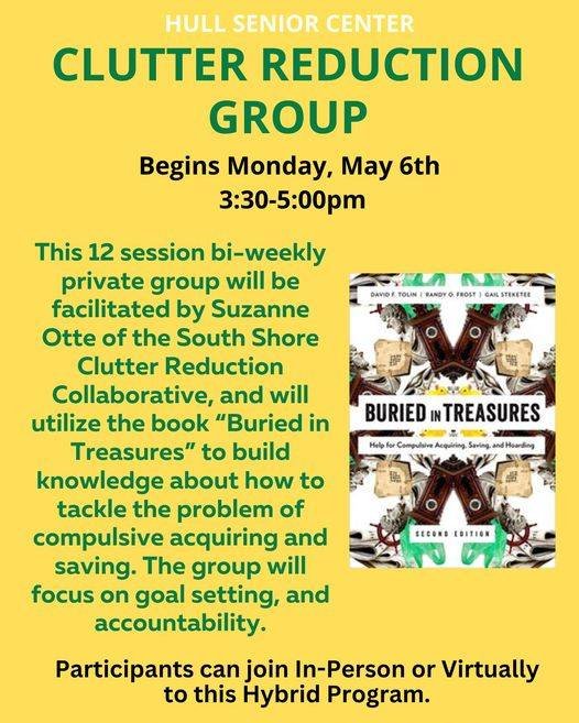 Registration is required! Call the Anne M. Scully Senior Center at 781-925-1239 or email HullCOA@town.hull.ma.us  #MALocalNews #nantasket #hullma #hullmanews #hulltimes #southshorenews