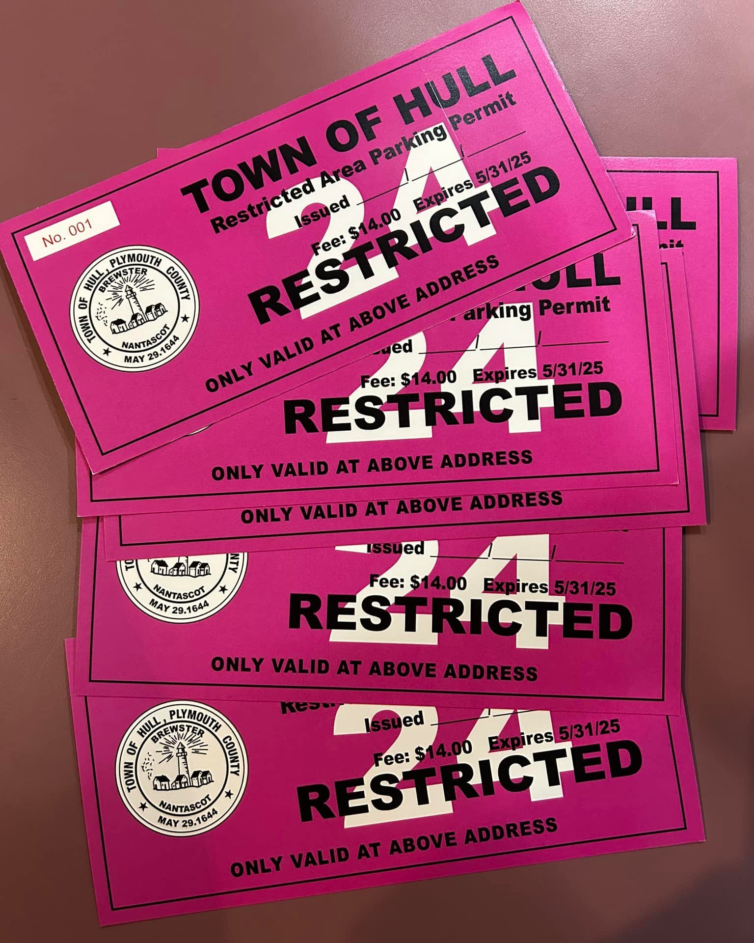 Be pretty in pink this summer! Hul&rsquo;s 2024 restricted parking stickers and guestpasses are now available for purchase at the @hull_police station daily between 8 a.m. and midnight. #hullma #hullmanews #nantasket #MALocalNews #hulltimes #southsho