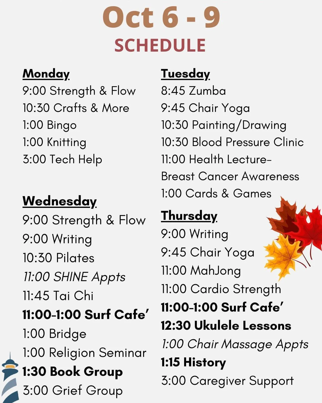 Upcoming events at the Anne M. Scully Senior Center...

 #hullma #hullmanews #nantasket #MALocalNews #hulltimes #southshorenews