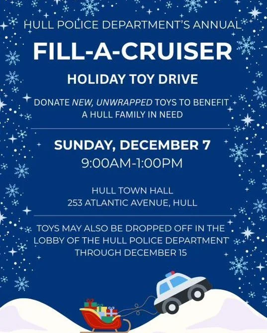 As you plan your holiday gift shopping, remember this annual toy drive that will help Hull families in need.

 #hullma #nantasket #MALocalNews #hullmanews #hulltimes #southshorenews