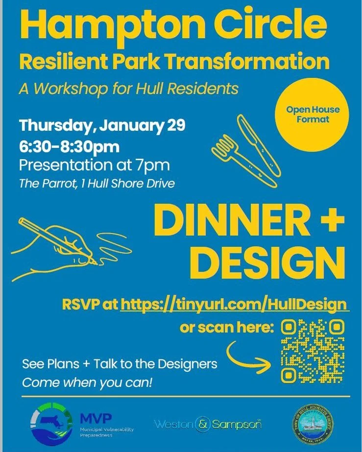 RSVP for the event by January 25 here: https://tinyurl.com/HullDesign

 #hullma #hullmanews #nantasket #MALocalNews #hulltimes #southshorenews