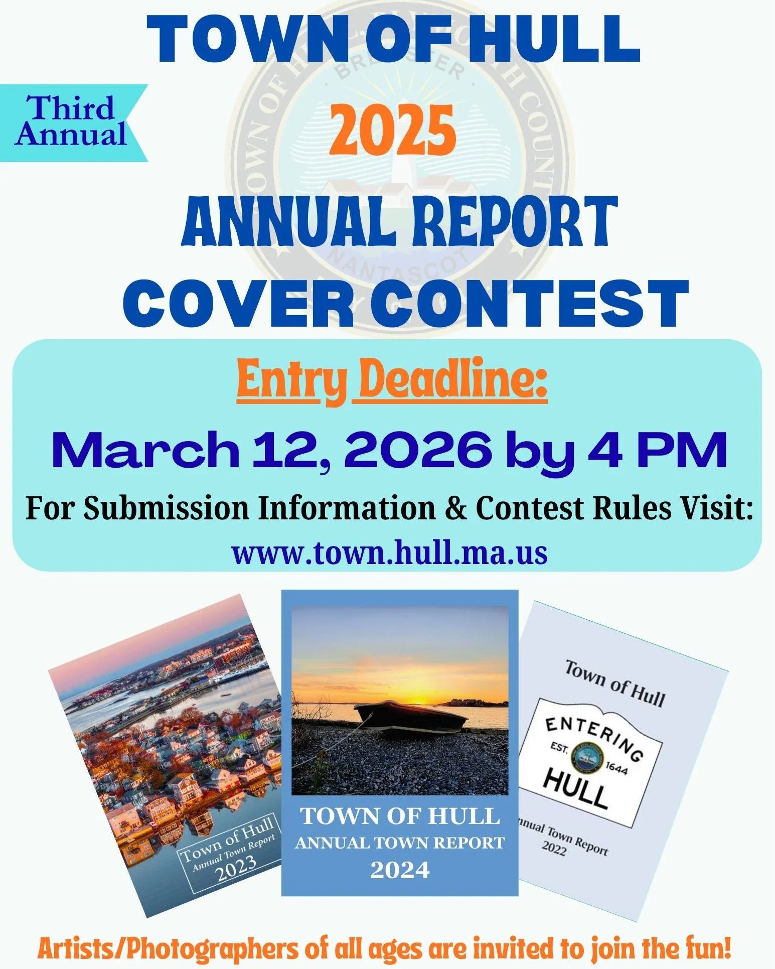 Does your photo say "Hull" like no other? Enter it into the third annual town report cover photo contest by March 12!

 #hullma #hullmanews #nantasket #MALocalNews #hulltimes #southshorenews