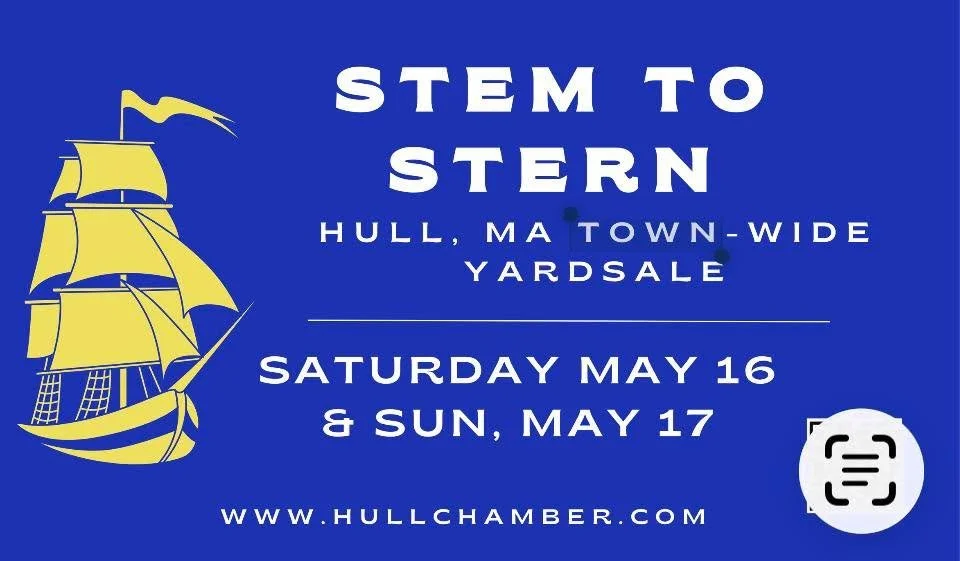 Registration for the Stem to Stern townwide yard sale on May 16 and 17 is open now on the Hull Nantasket Chamber of Commerce&rsquo;s website, www.hullchamber.com

 #hullma #hullmanews #nantasket #MALocalNews #hulltimes #southshorenews