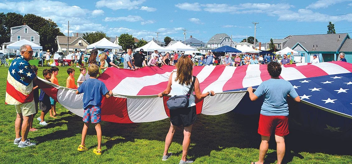 1 Holding the flag-Jim Lampke.JPG