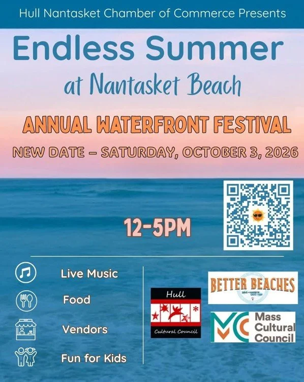In anticipation of this weekend's stormy weather, the Endless Summer Waterfront Festival has been postponed until Saturday, October 3. See you there!

 #nantasket #MALocalNews #hullma #hullmanews #hulltimes #southshorenews