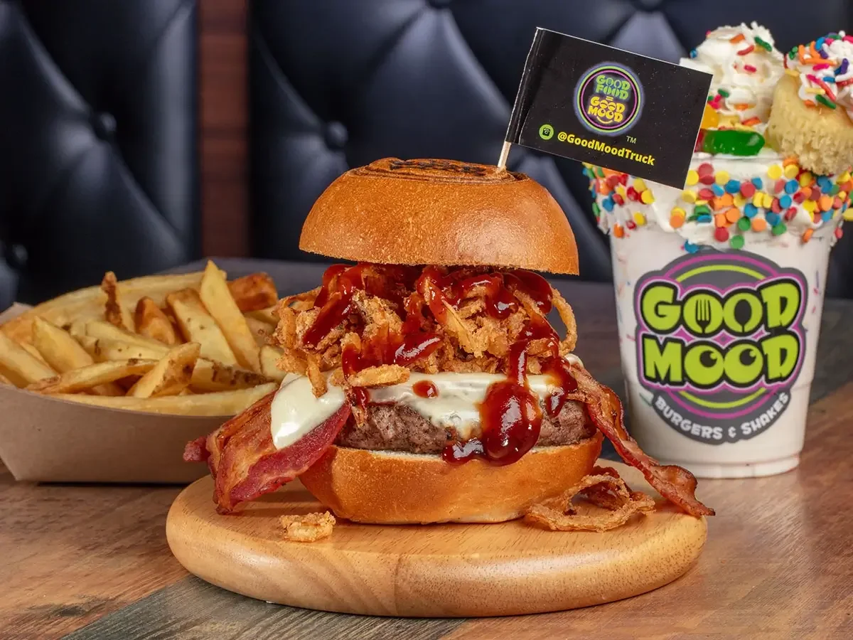 Good Mood Burger Menu, Shakes, and Fries