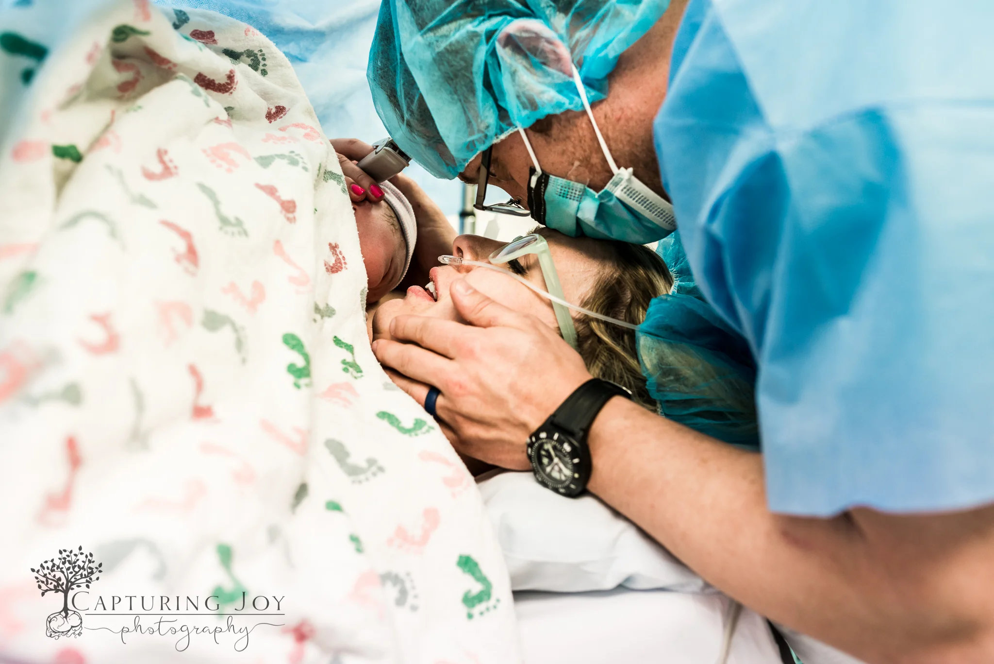 Family Centered Cesarean Birth At Rose Medical Center Denver Birth Photographer And Doula Services