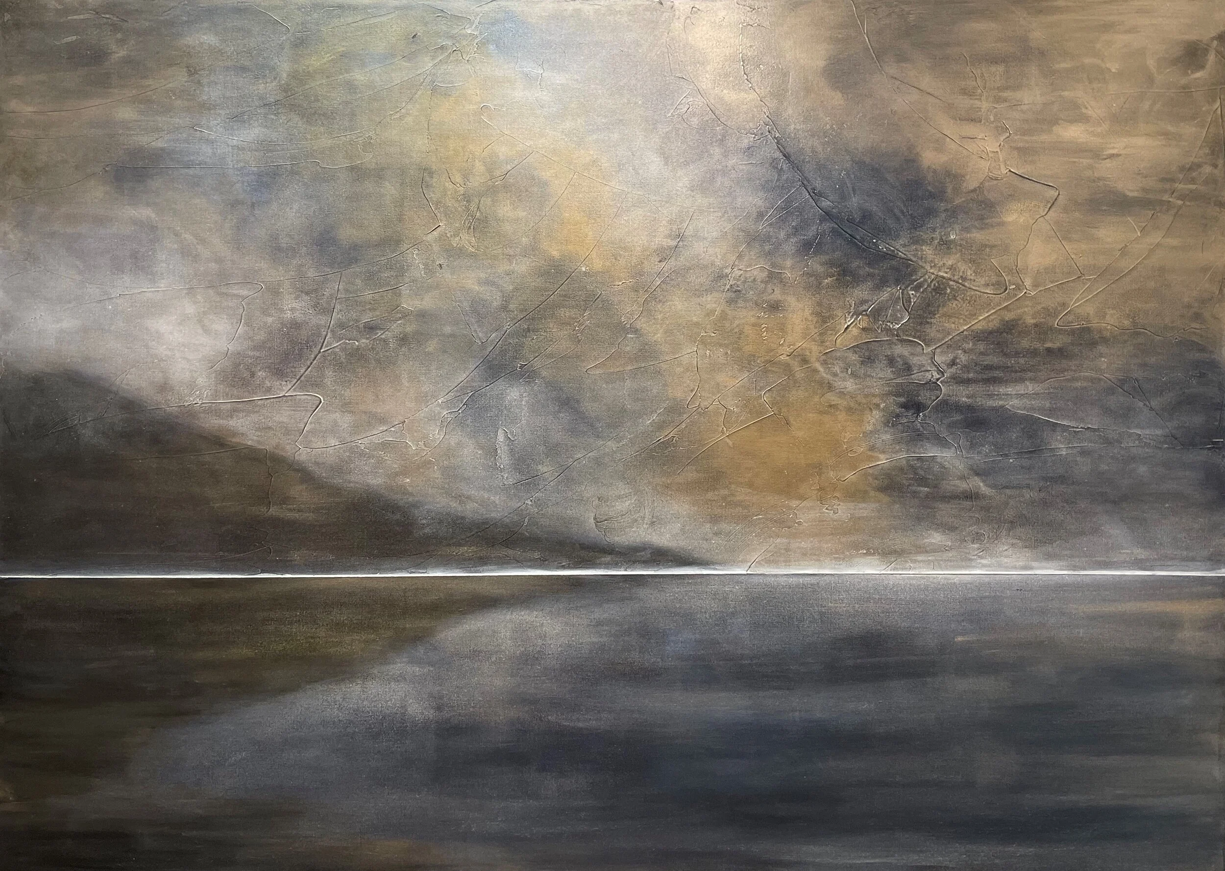  60" x 84" - Acrylic / Canvas  Listen Closely 