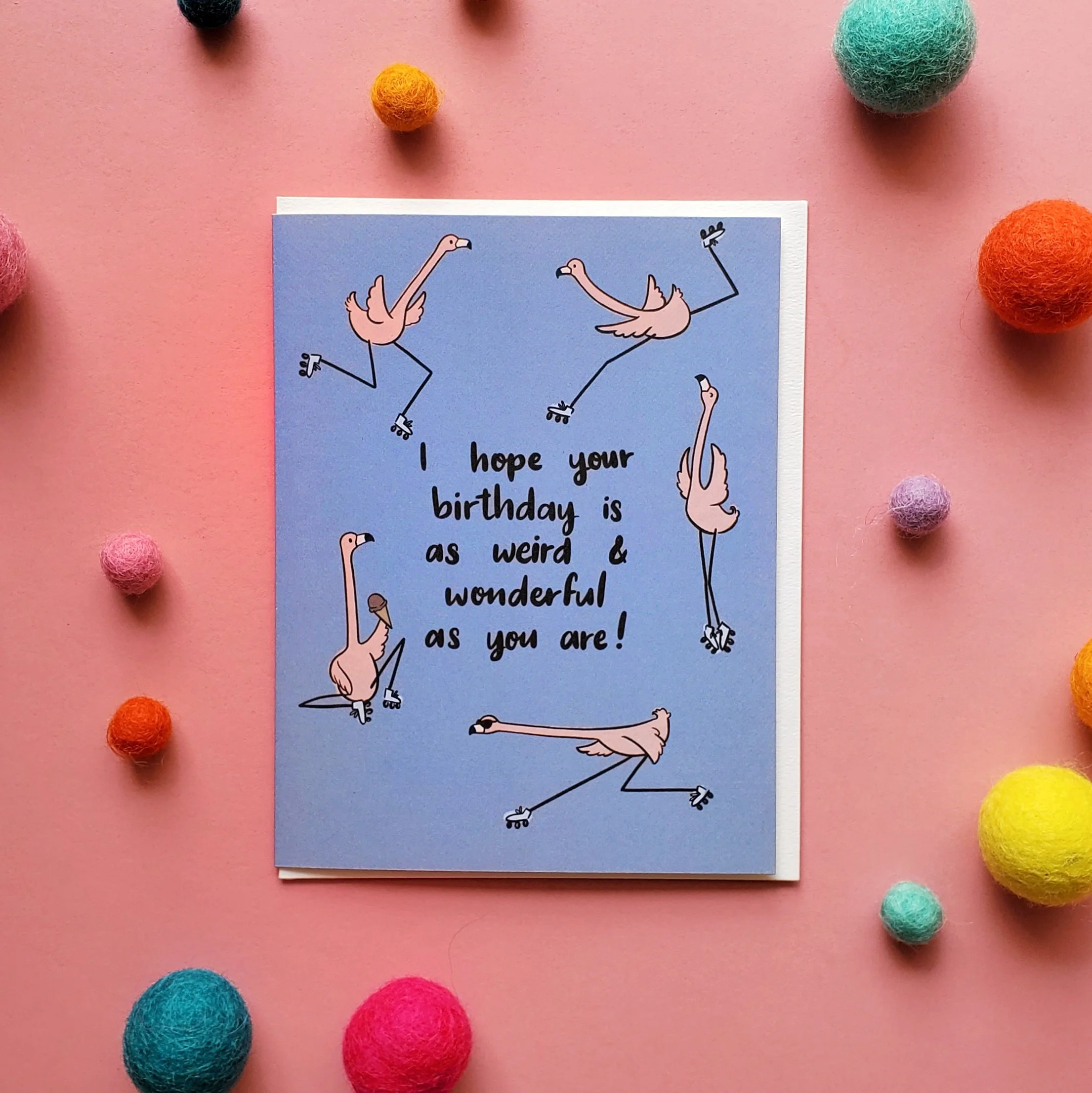 Weird Flamingo birthday card.jpeg