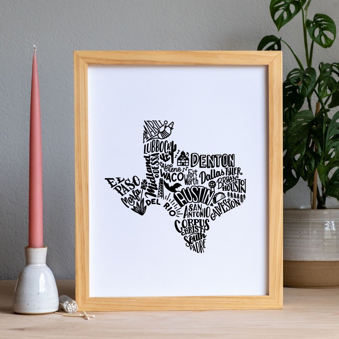 Why didn&rsquo;t I do this a long time ago?! I can&rsquo;t believe I haven&rsquo;t had a TX Cities 11x14 print available before now. Ah well, no time like the present, right?