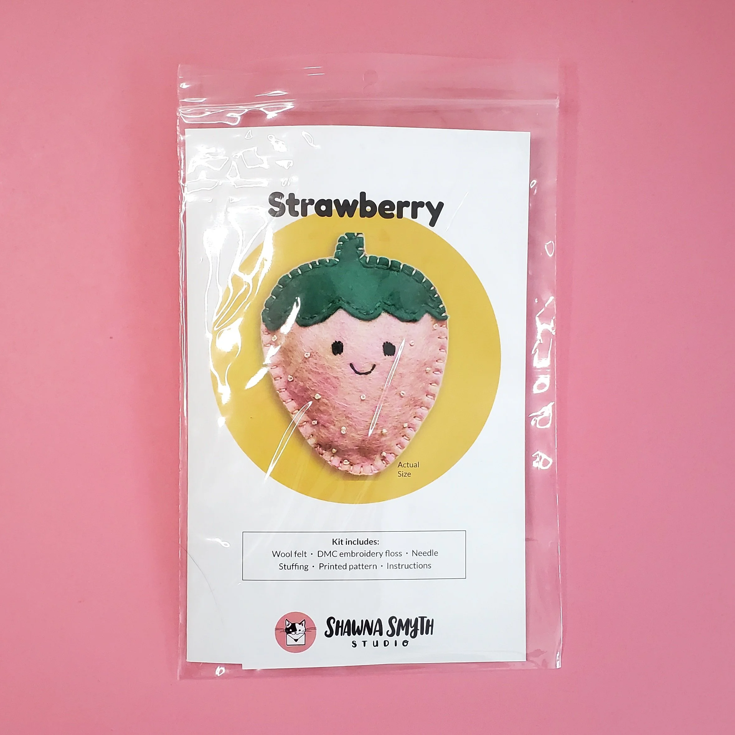 Strawberry DIY Felt Kit