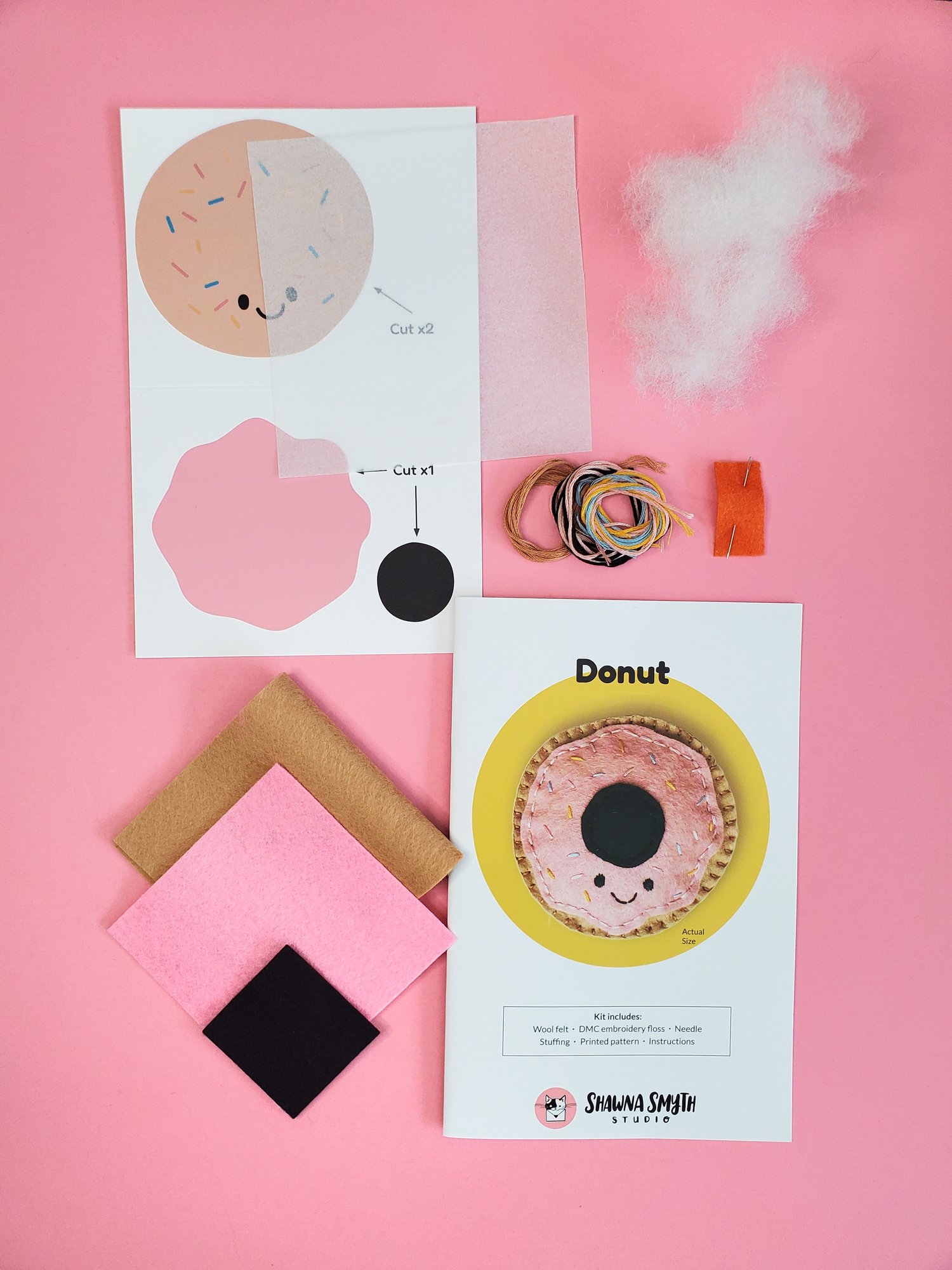 Donut DIY Felt Kit — DIY Craft Kits for Every Skill Level