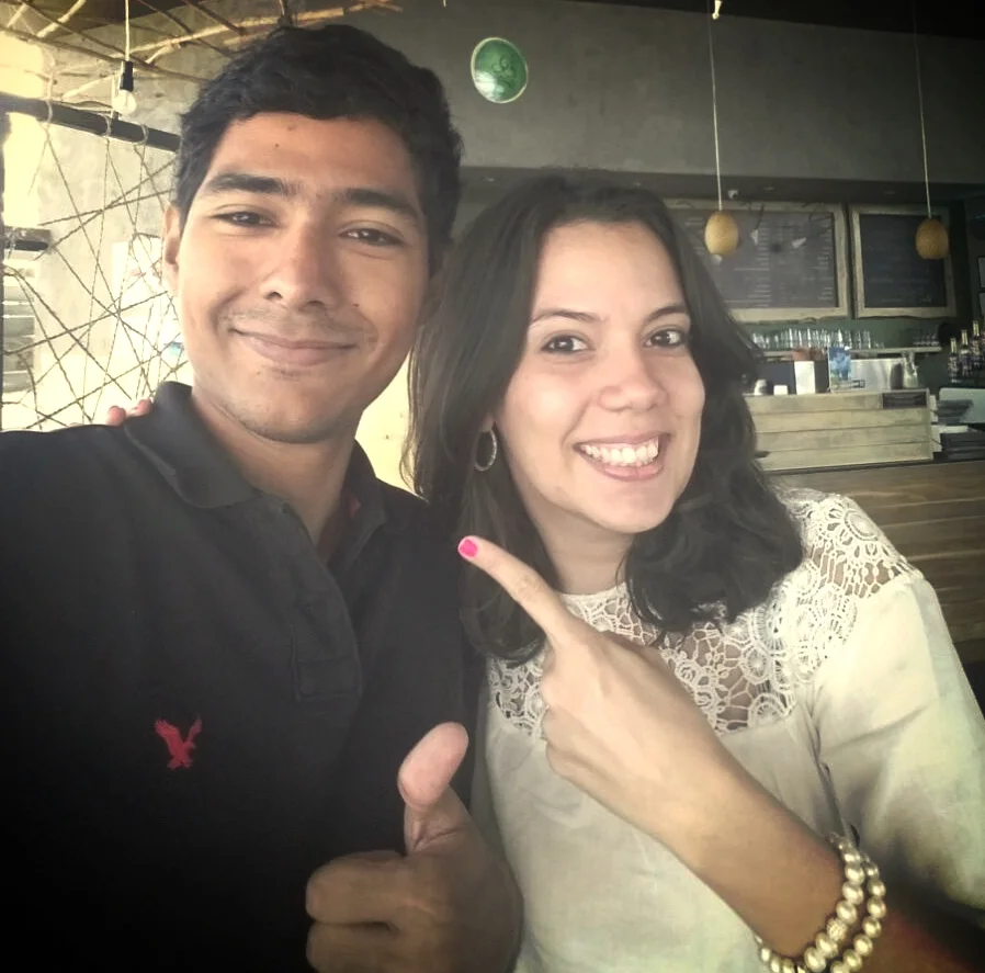 Guillermo y yo el 29 de abril. 