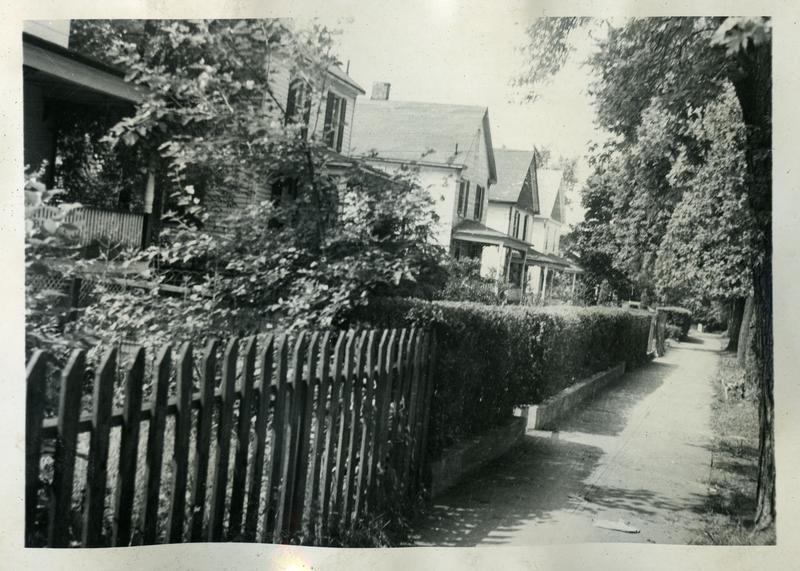  Oliver Street NE looking south from Quarles Street, ca. 1948 