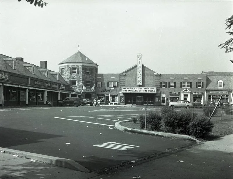 Brentwood Gardens Shopping Center Village Theatre, ca. 1948