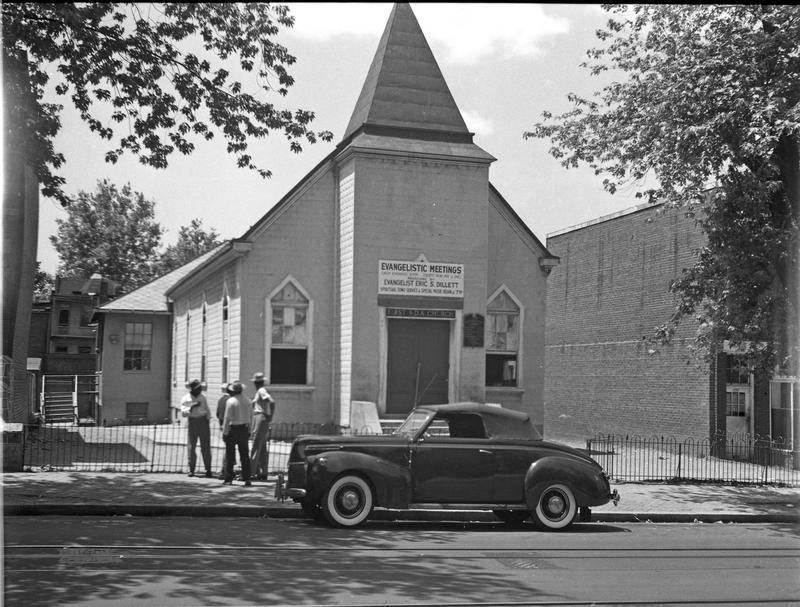  First Seventh Day Adventist Church in the 600 block of 8th Street NE, ca. 1949 