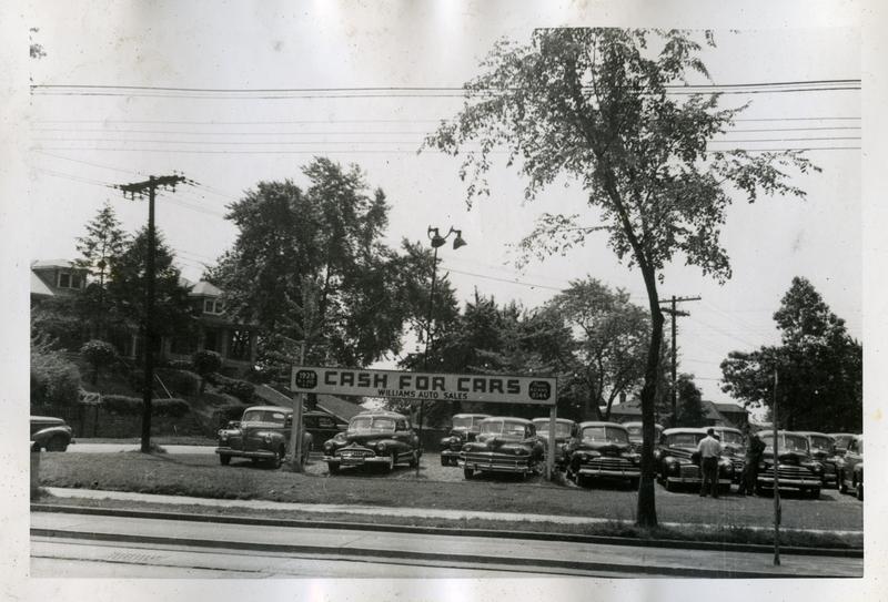  Used Car lot, 20th Street NE at Rhode Island Avenue, ca. 1948 