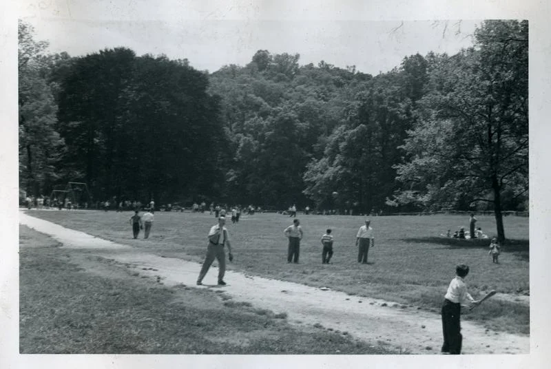 Picnic grounds in Rock Creek Park south of Tilden Street, ca 1949