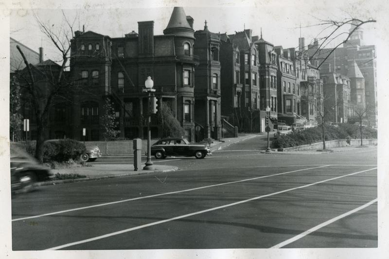  Row houses on the north side of the 1400 block of Massachusetts Avenue NW, ca 1949 