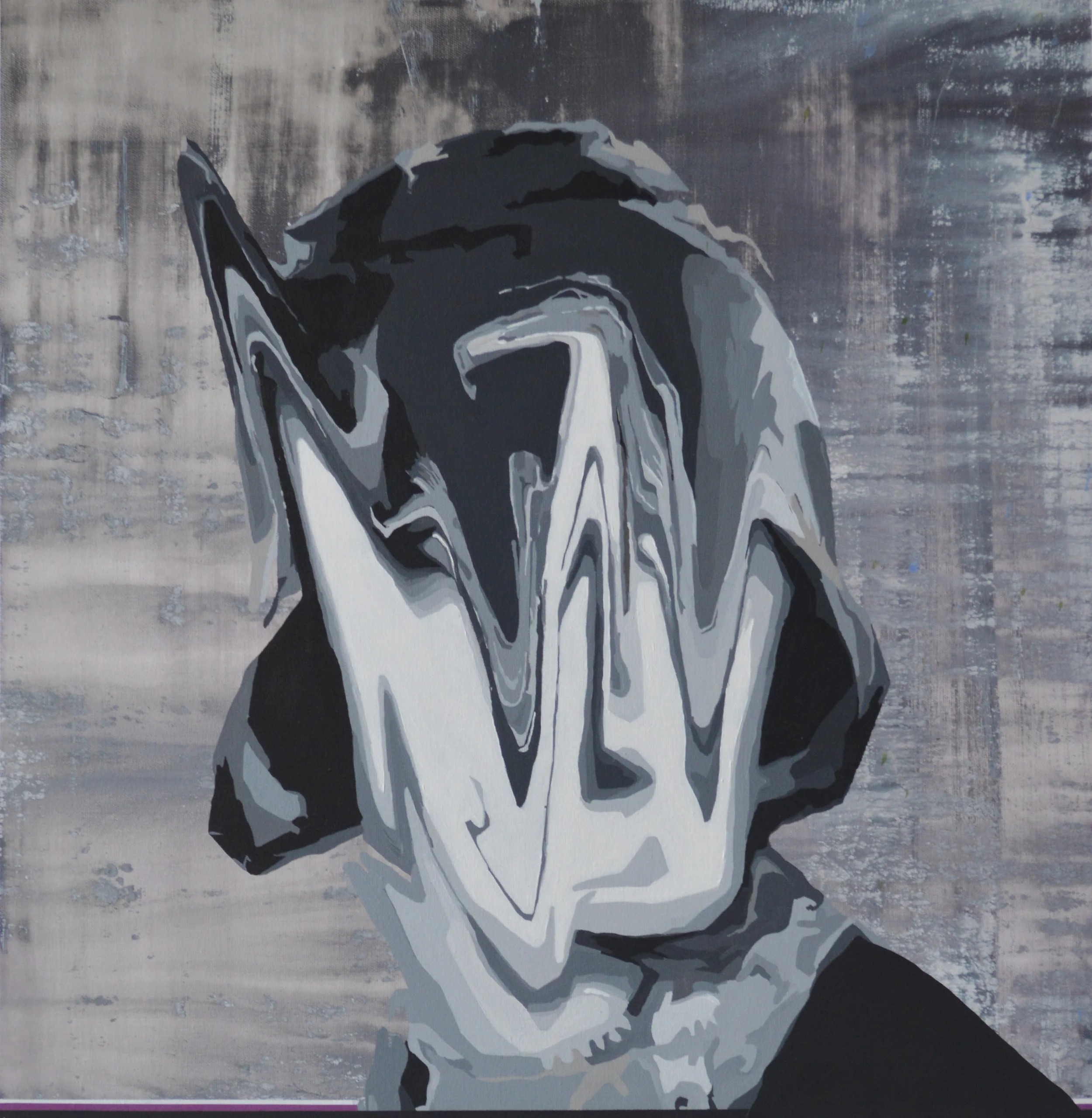WORK WOMAN 01 2014 Acrylic on canvas 24 x 24 in 60.9 x 60.96 cm