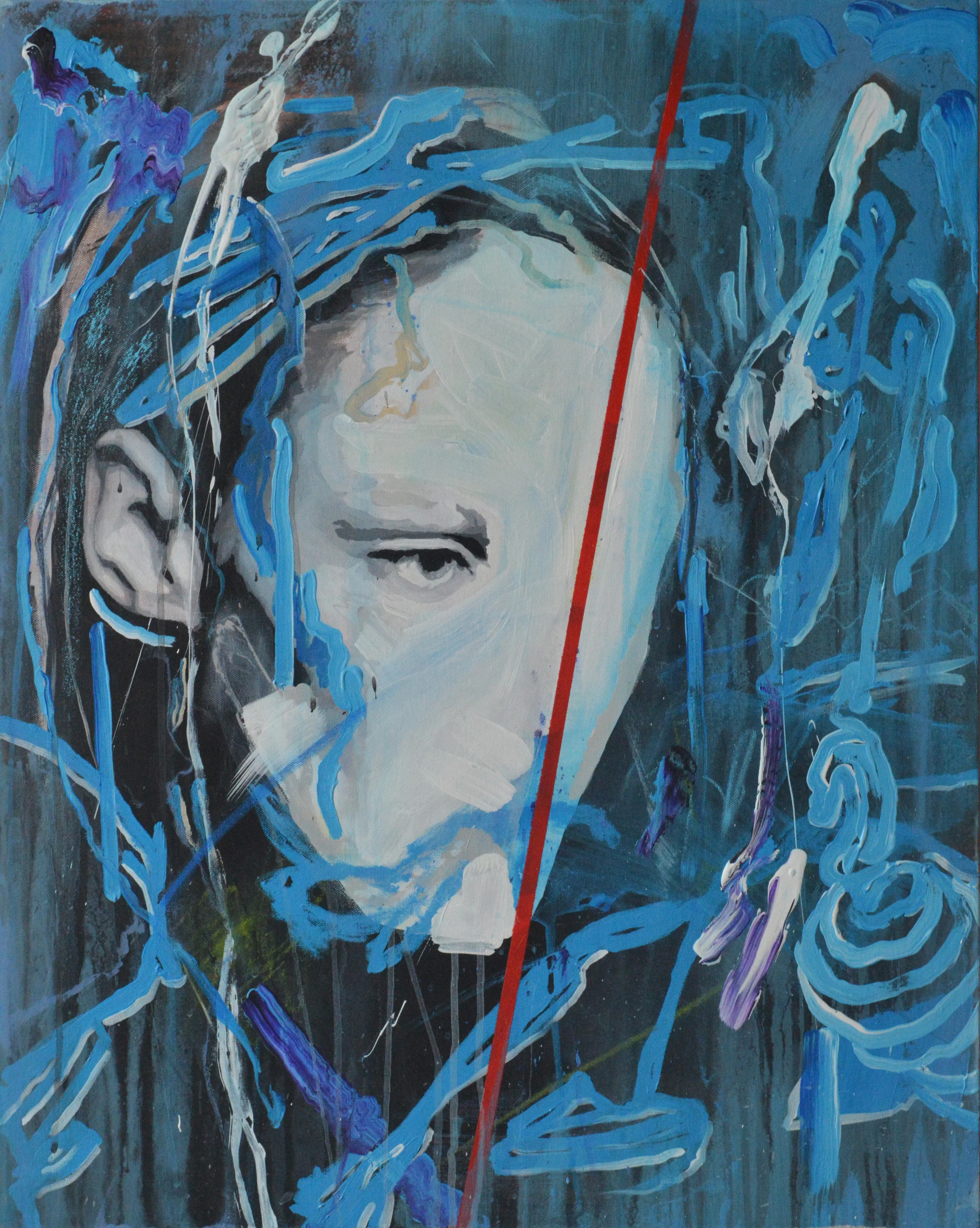 UNTITLED 2014 Acrylic on canvas 30 x 24 in 76.2 x 60.9 cm