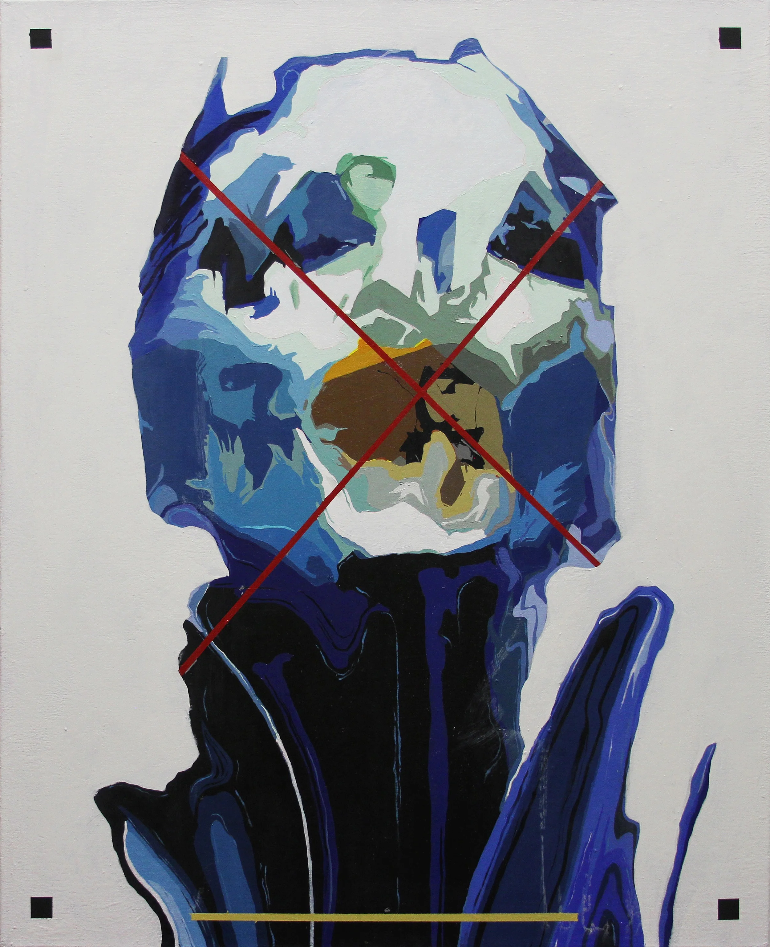 EX 2015 Acrylic on canvas 30 x 24 in 76.2 x 60.9 cm