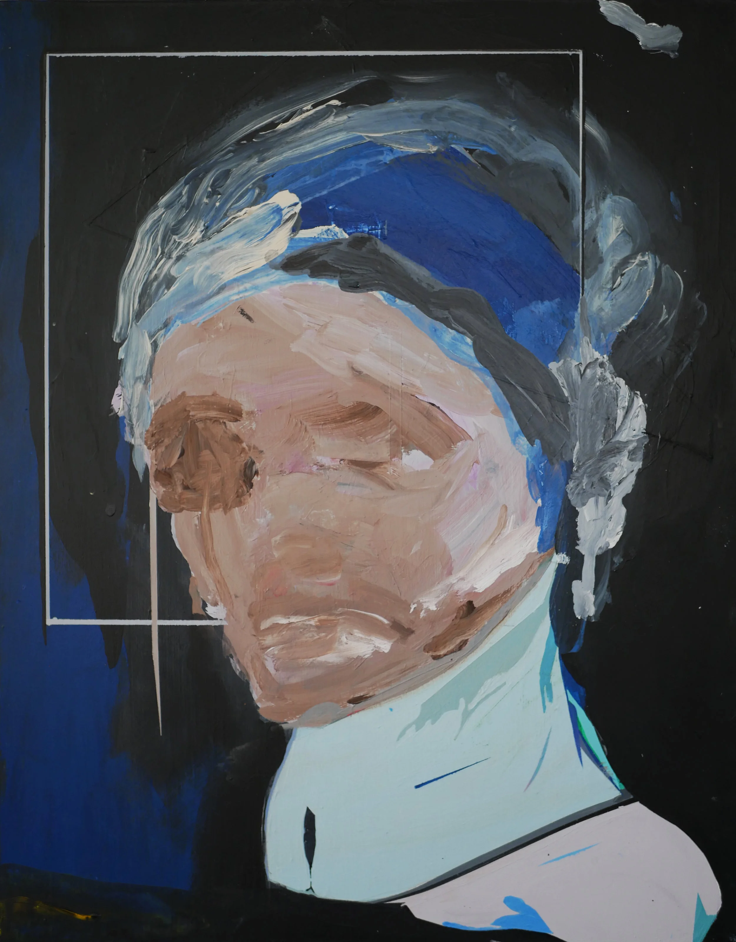PHANTOM STUDY 2017 Acrylic on wood panel 14 x 11 in 35.5 x 27.9 cm