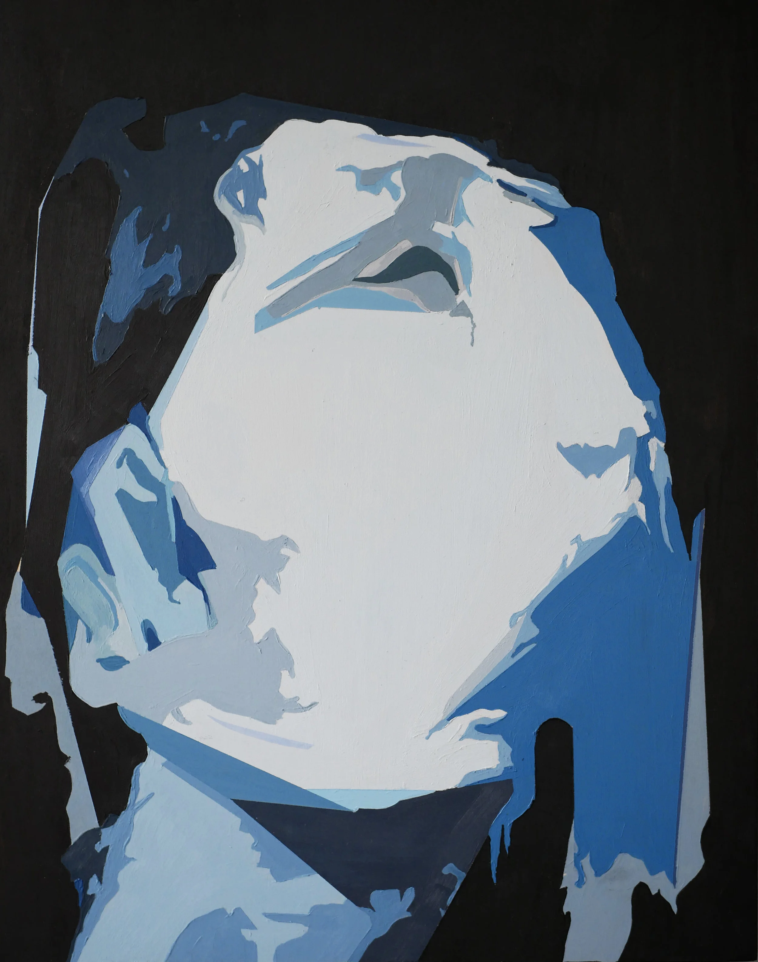 PHANTOM STUDY 2017 Acrylic on wood panel 14 x 11 in 35.5 x 27.9 cm