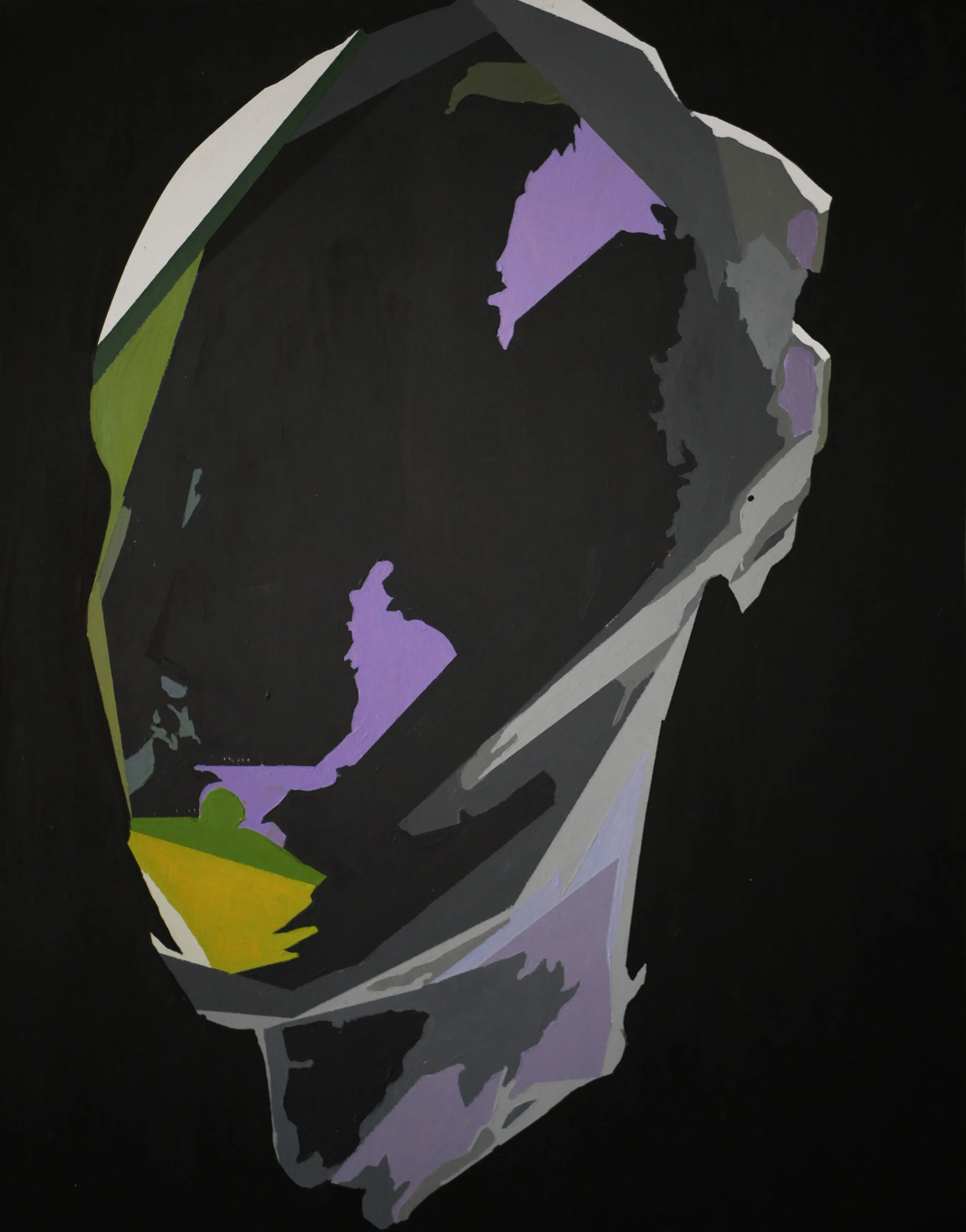 PHANTOM STUDY 2017 Acrylic on wood panel 14 x 11 in 35.5 x 27.94 cm