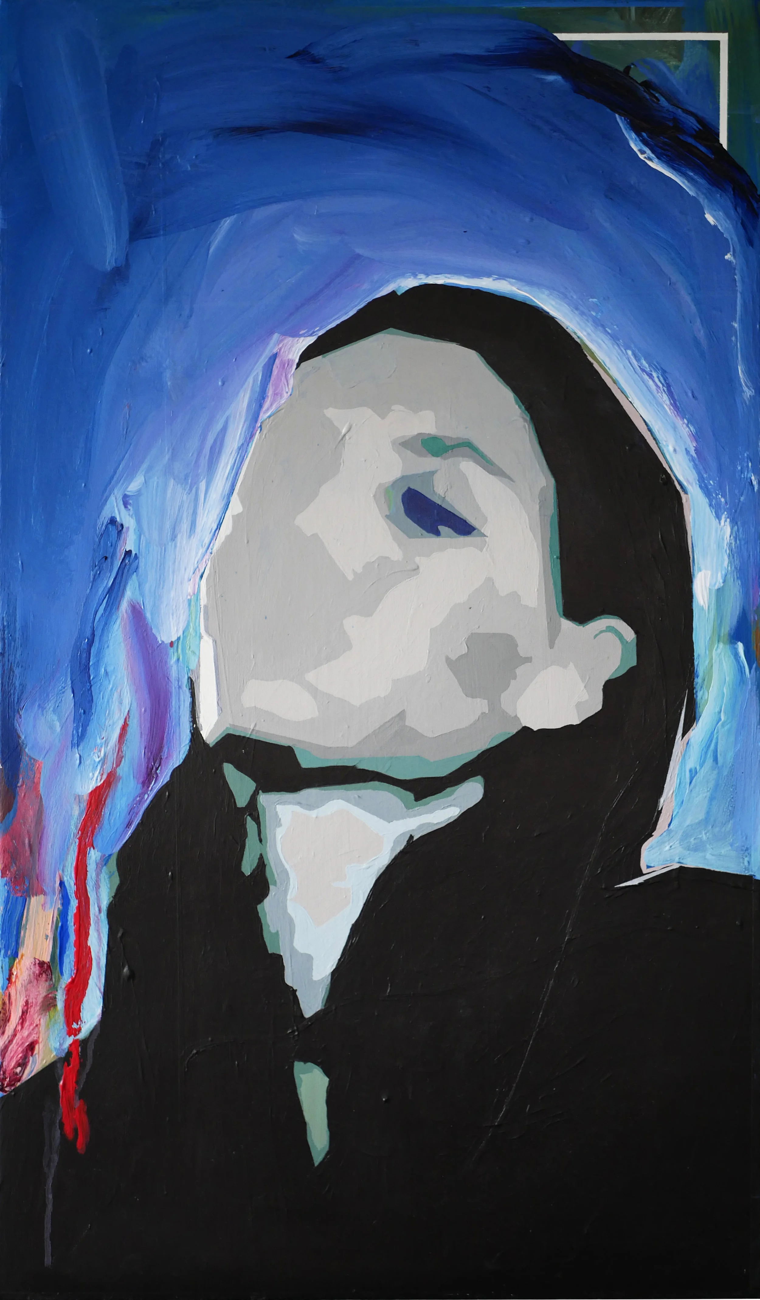 RX 2017 Acrylic and pastel on canvas 25 1/2 x 15 in 64.7 x 38.1 cm