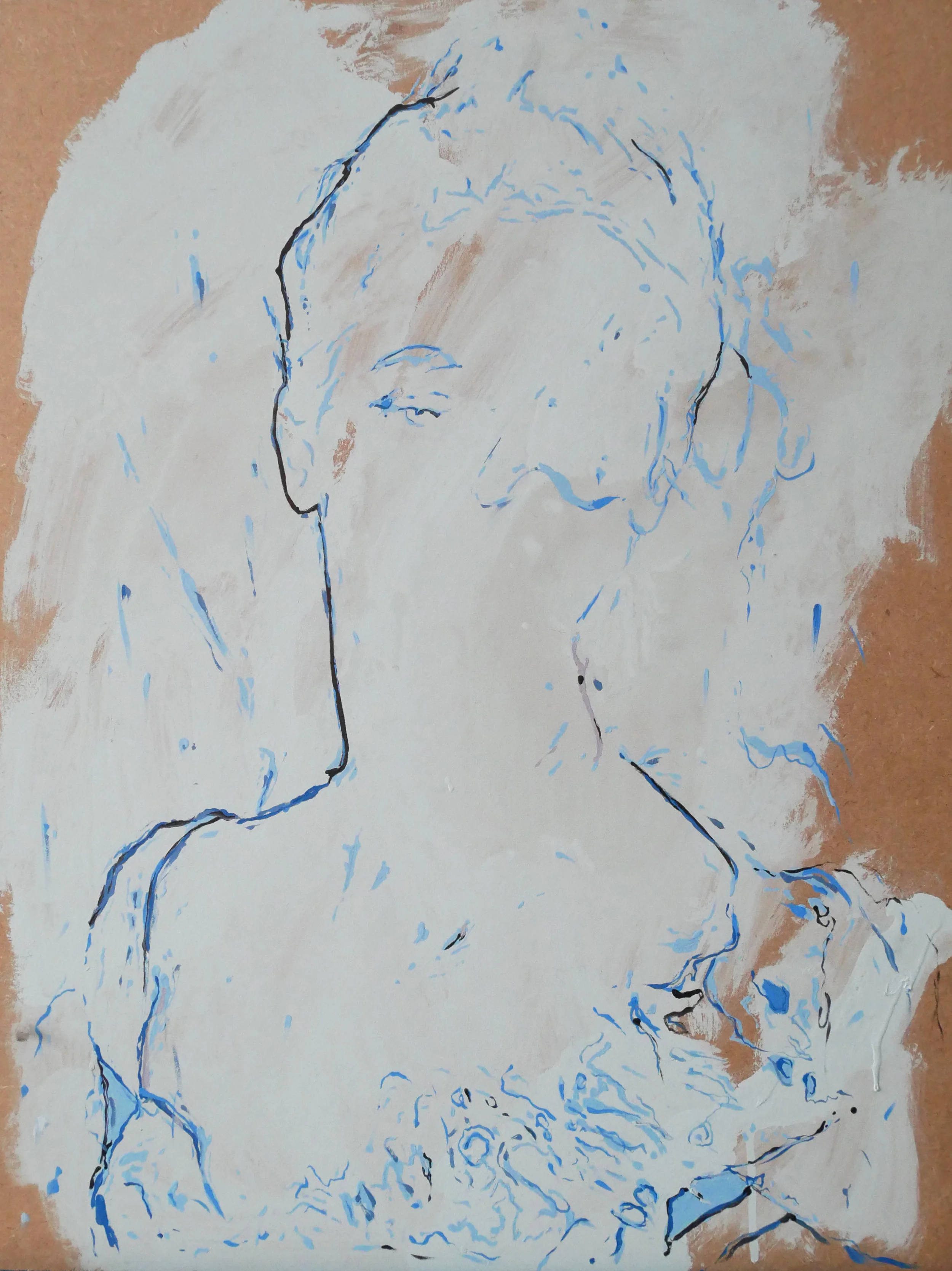 UNTITLED 2017 Acrylic on wood panel 24 x 18 in 61 x 45.7 cm