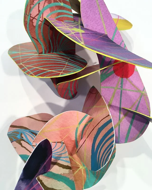 More stacking of today&rsquo;s 
#leftovers

#inkonpaper
#inkpainting
#inprogress
#papercut
#2dto3d 
#papercutout
#cutout
#mixedmedia
#mixedmediaart #mixedmediartist #contemporaryart #contemporarysculpture #papersculpture
#collageart 
#artdaily
#insta