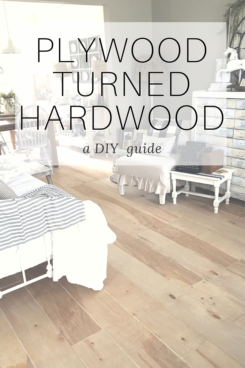 Plywood Turned Hardwood Flooring Diy, How To Do Hardwood Flooring Yourself