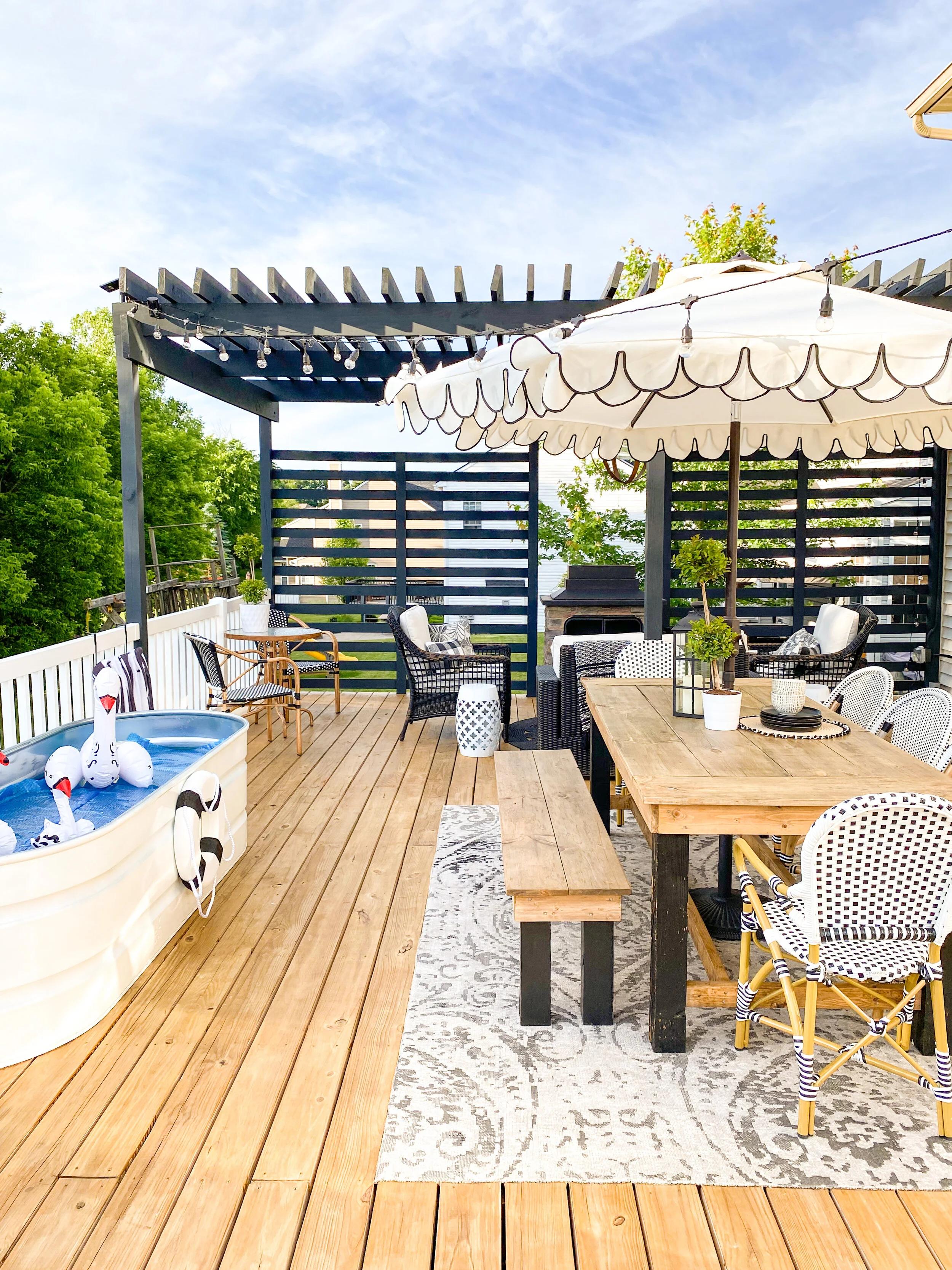 pergola over pool on Outdoor Living Diy Pool The Other Side Of Neutral