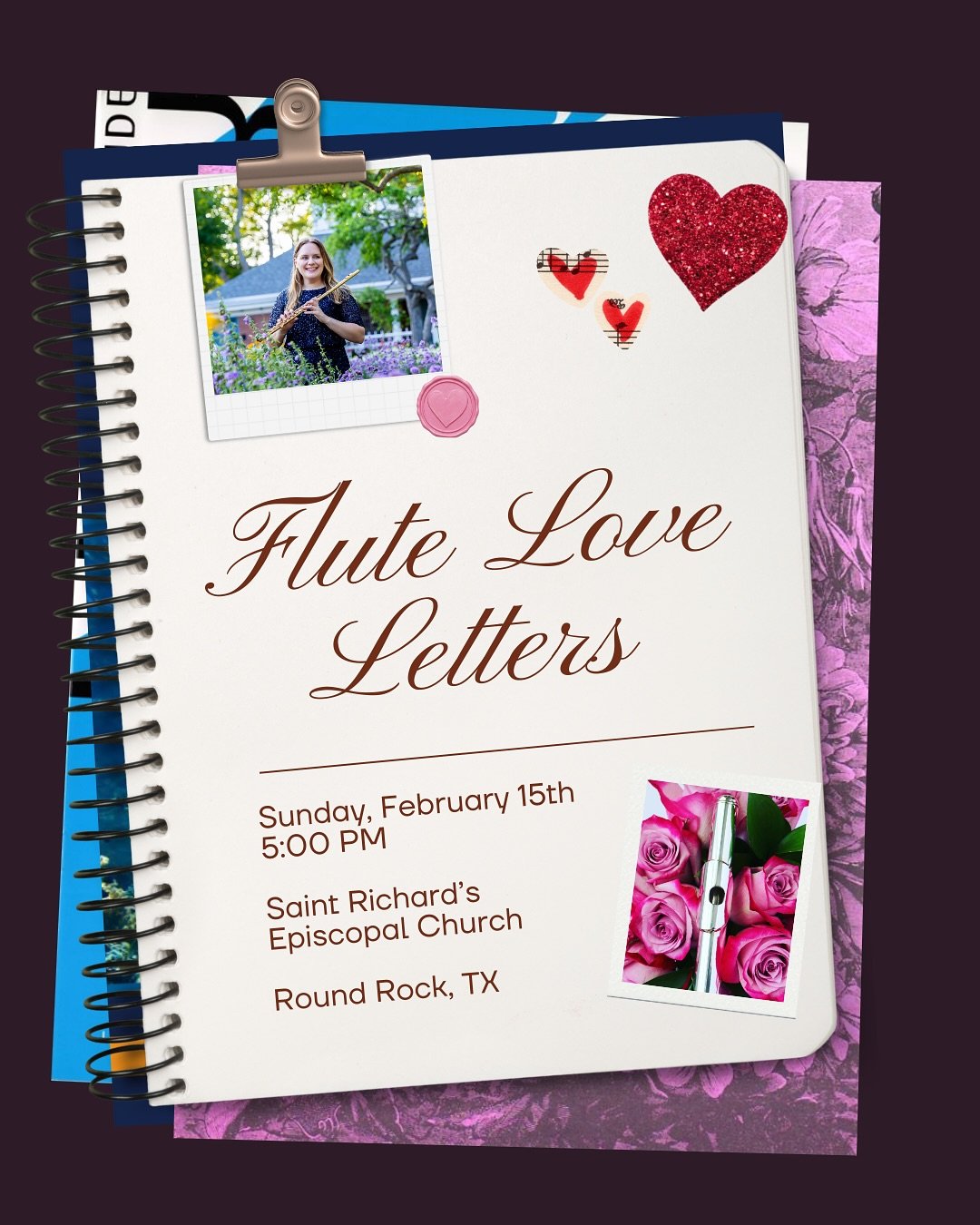 My upcoming recital is a collection of heartfelt favorites for flute, featuring old favorites (that I&rsquo;ve been listening to since I had a pink iPod..) and some new and new-to-me favorites! 💕

A Musical Feast Concert Series, with Andrei Zimbalis