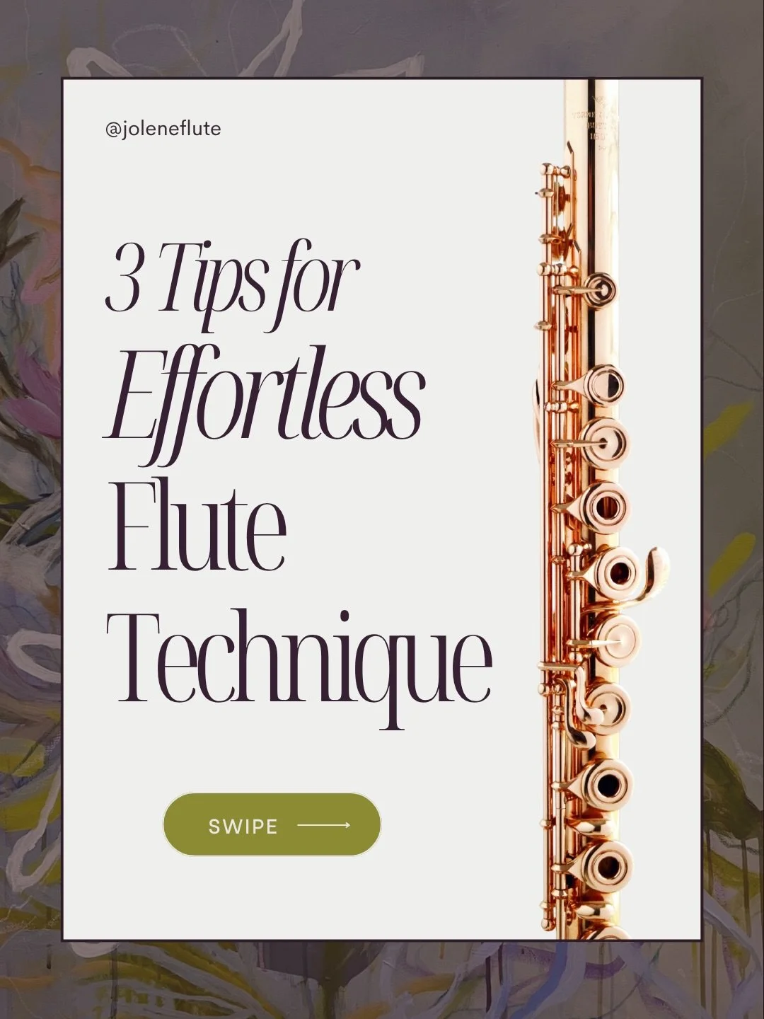 Foundations of good technique:

Clear tempo, pulse and note-groupings/subdivisions.
Stable, balanced flute and efficient finger movements.
Understanding how air can change your finger movements, and finger movements change air. 

#flute #fluteplayer 