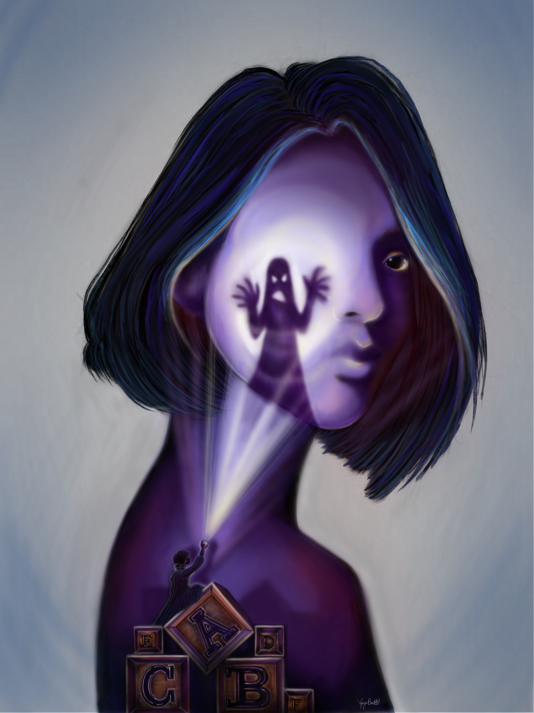 "Childhood Trauma" 11x14 Matted Print